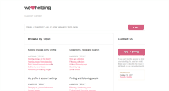 Desktop Screenshot of help.weheartit.com